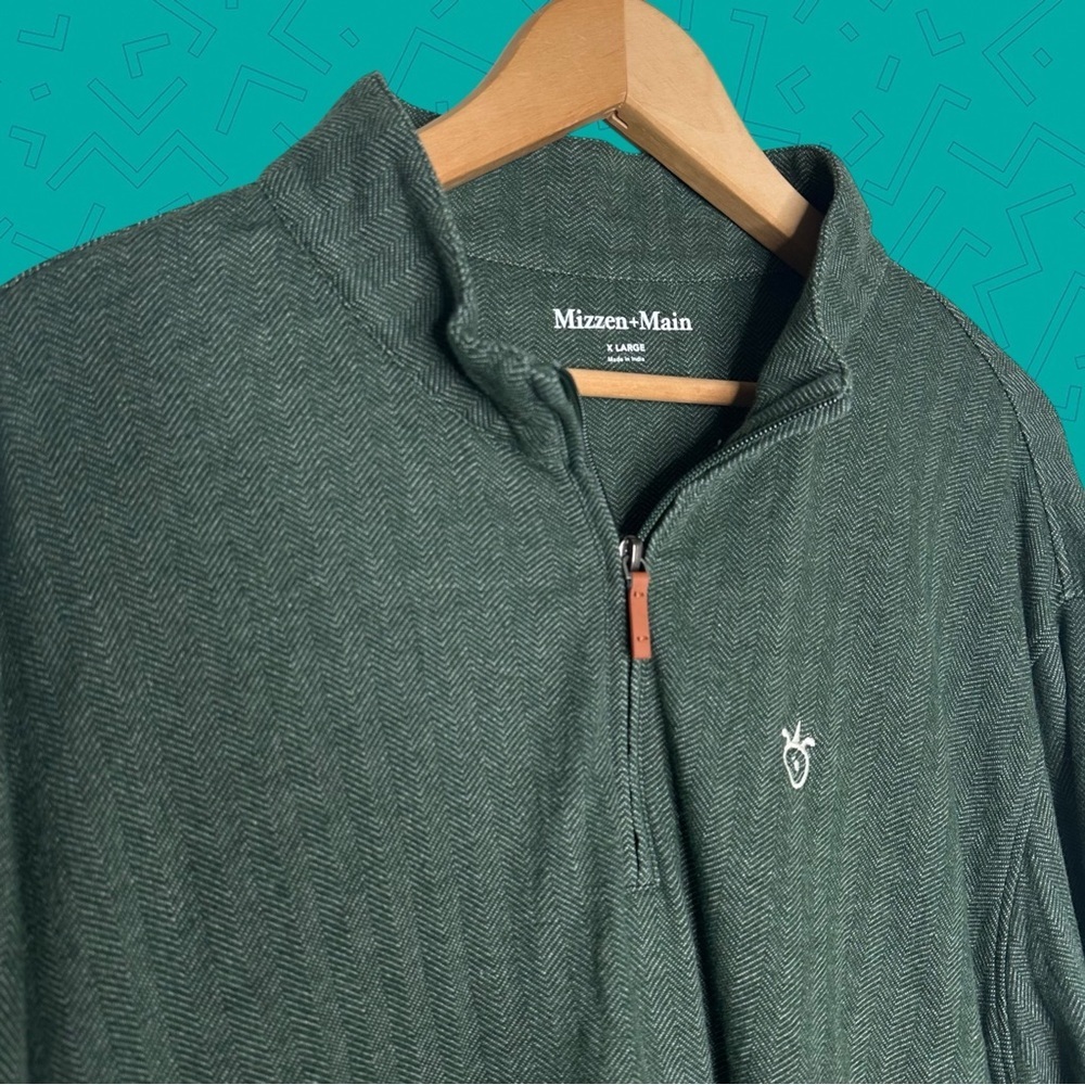 Mizzen+Main Quarter Zip Pullover Sweater